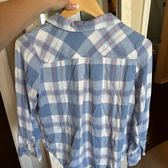 Well Worn Blue and White Checkered Shirt - Picture 2 of 5